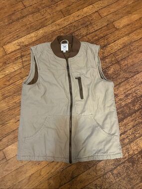 True Craft tan khaki insulated vest